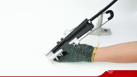 Pince de cale de contrainte de cul-de-sac de ligne aérienne de transmission neutre